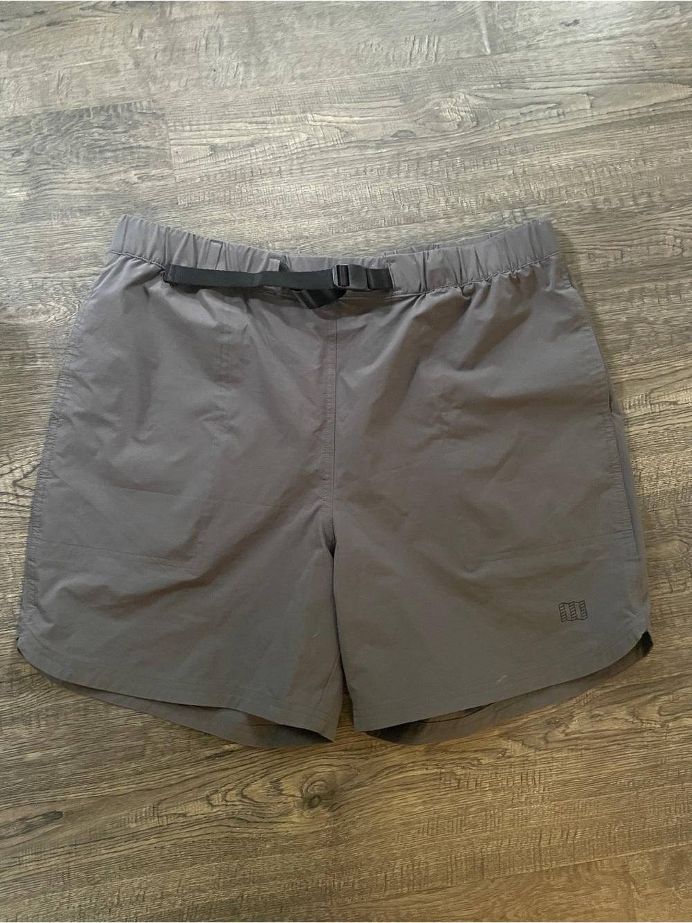 Topo Designs Men's Gray Elastic Waist Performance Shorts